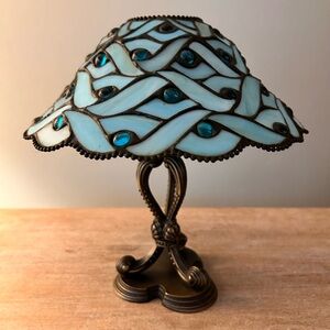 PartyLite Spring Water Votive Candle Tiffany-style lamp